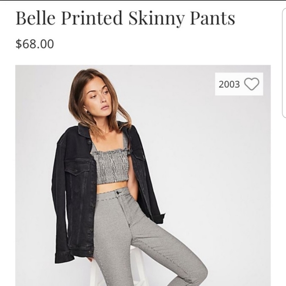 🌬Like new Belle Printed Skinny Pants - Picture 3 of 5